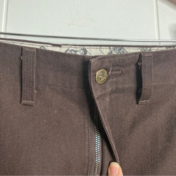 Ben Davis 48x31 Gorilla Cut Pants Dark Brown Chinos Workwear Worn cut E814 - Picture 5 of 10